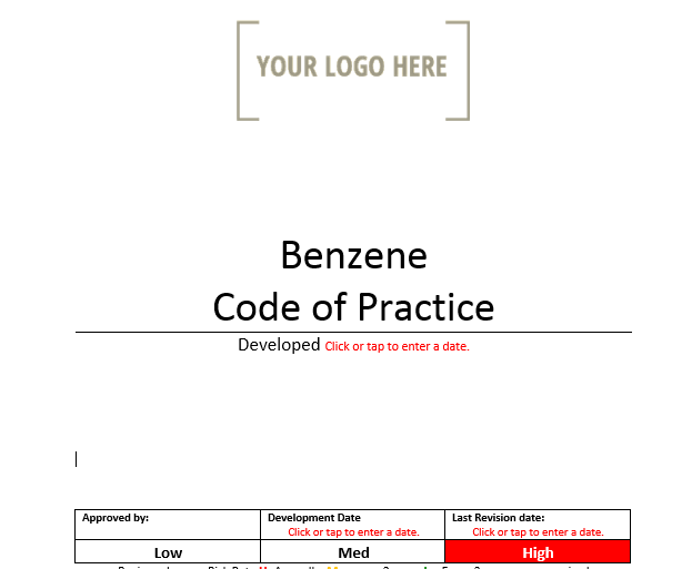 Benzene Code of Practice