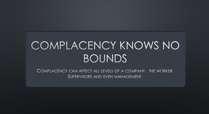 Complacency Safety Meeting