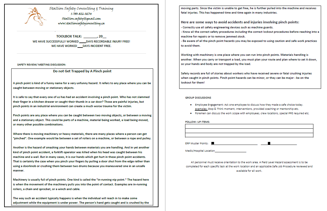 Do not Get Trapped by A Pinch point