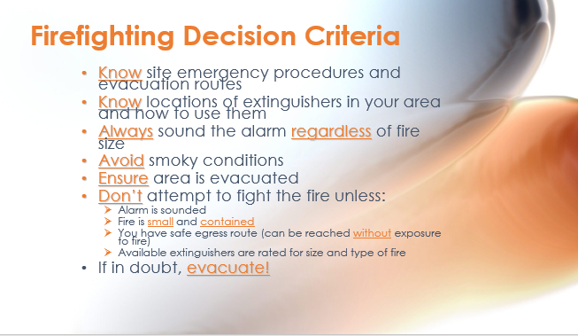 Fire Prevention Safety Meeting