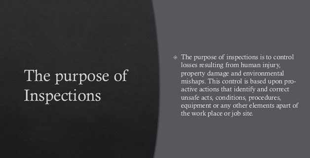 Inspections Safety Meeting