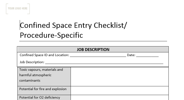 Confined Space Code of Practice