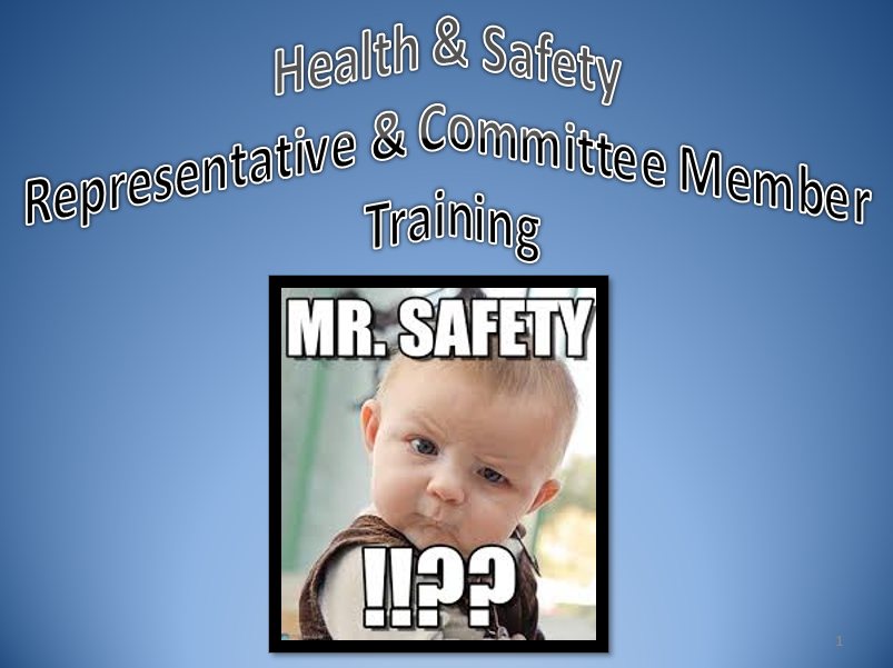 Health & Safety Committee or Representative Training