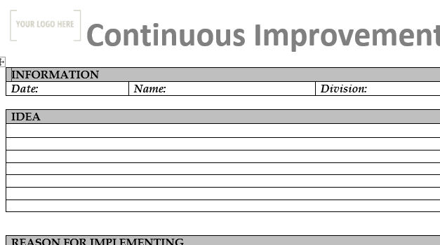 Continuous Improvement Policy