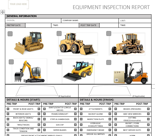 Equipment Pre Use Inspection