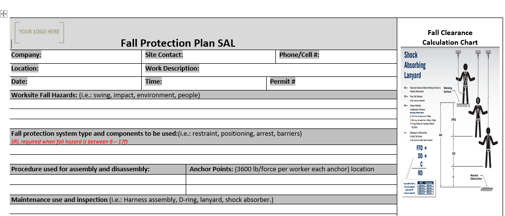Pure Safety Fall Protection Form Fall Protection Code of Practice – Stallion Safety, Training