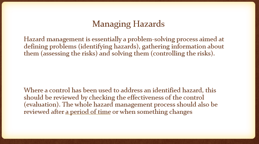Hazard Assessment Safety Meeting
