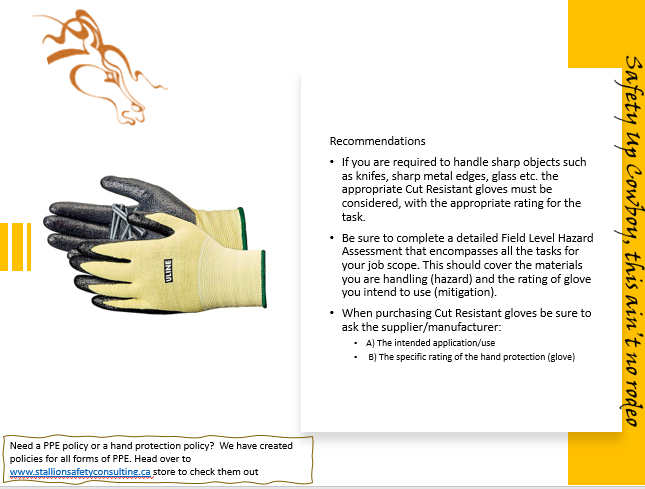 Hand Lacerations & proper PPE