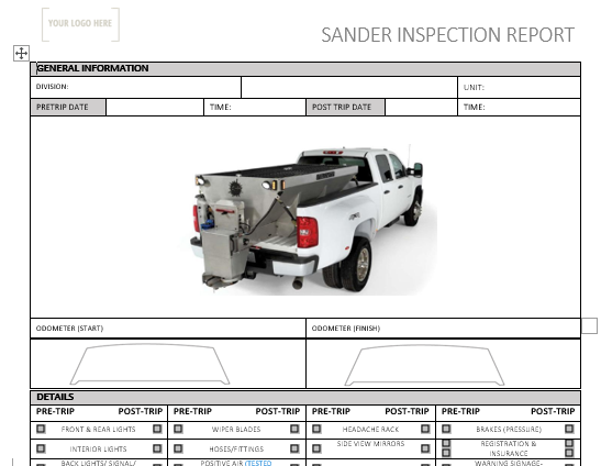 Sander Pre Use Inspection