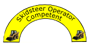 Skidsteer Operator Competent - Hard Hat Sticker