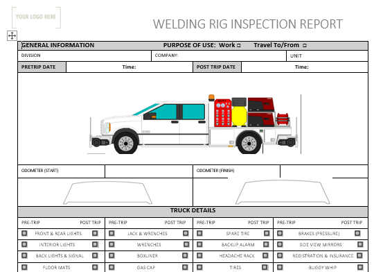 Welding Rig Inspection Report